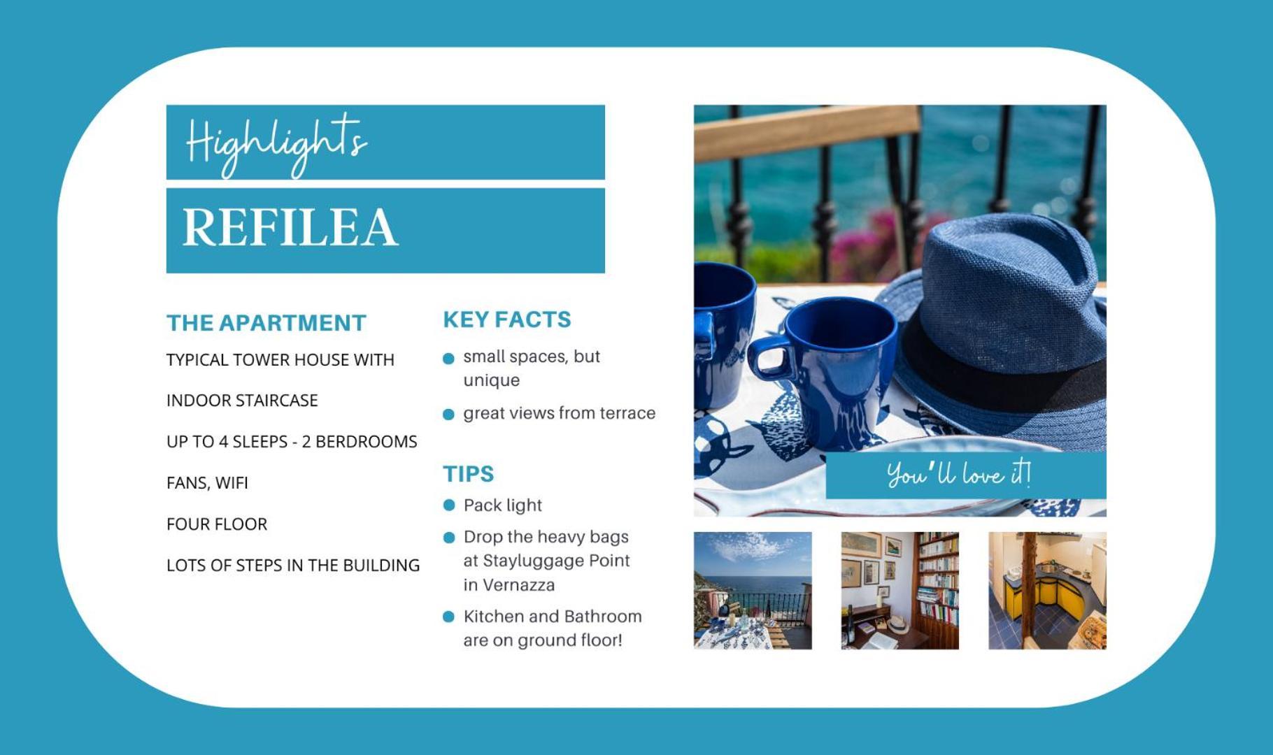 Refilea Sea View Tower Villa Вернаца Екстериор снимка
